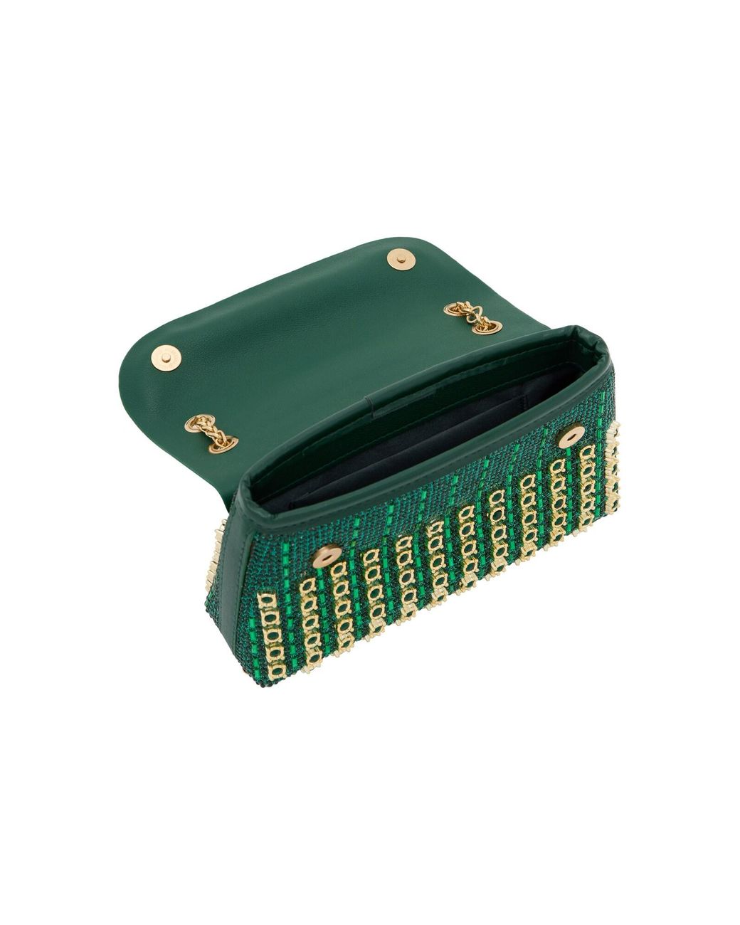 faina Green Clutch