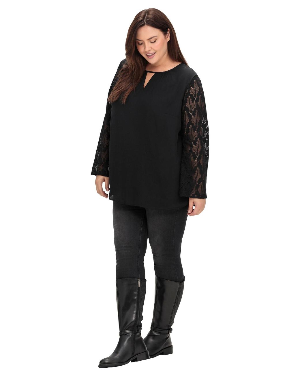 Sheego Black Tunika