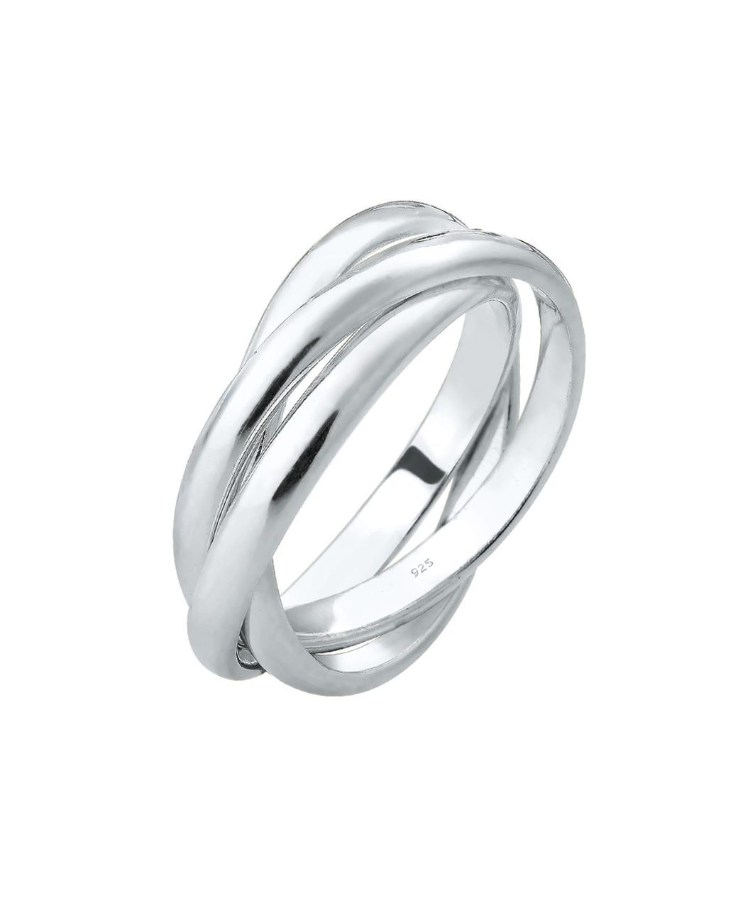 Elli Jewelry White Ring Trio