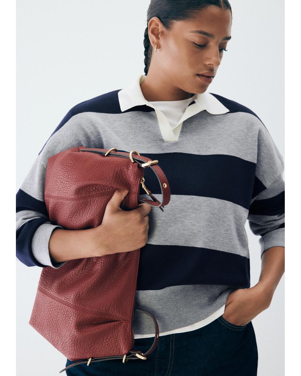 Mango Blue Pullover Brut
