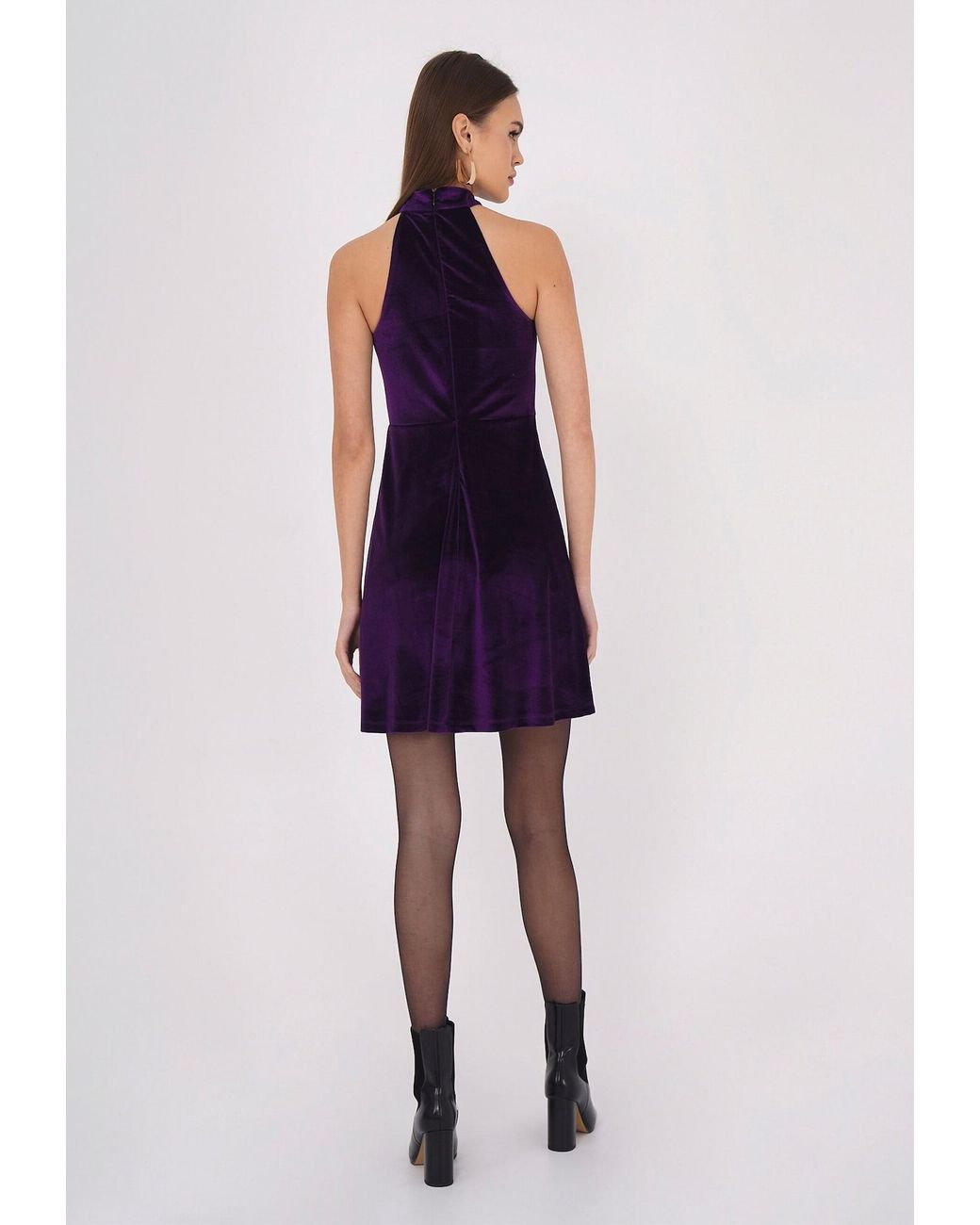 FRESHLIONS Purple Minikleid Lolie