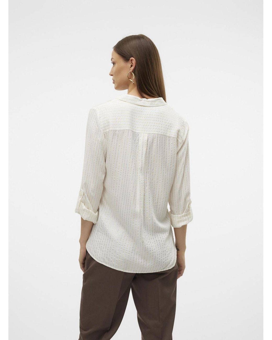 Vero Moda White Bluse Vmbumpy