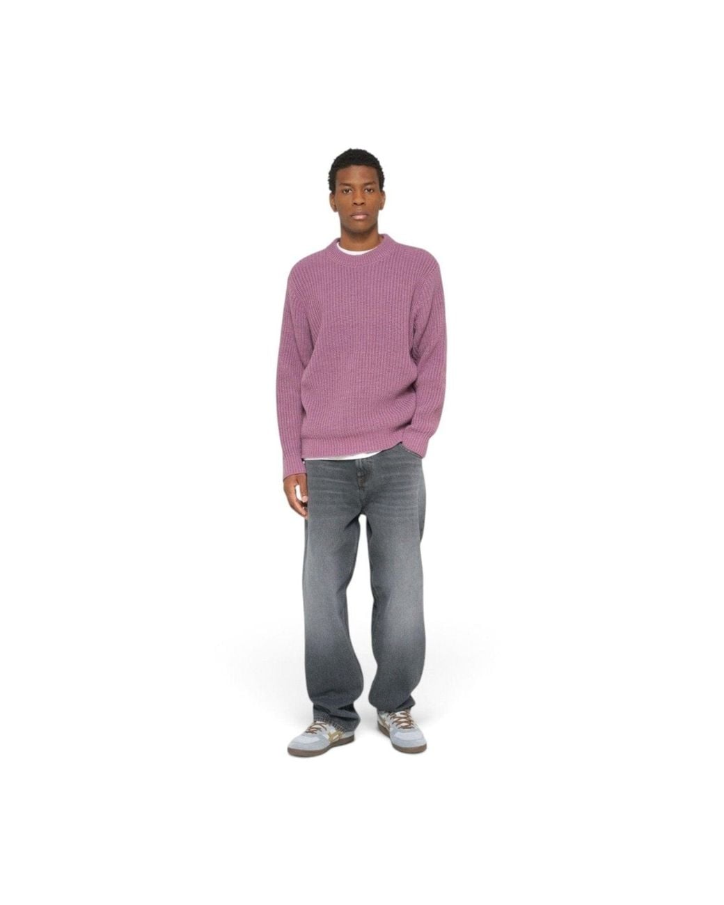 Edwin Pullover Nix Sweater Grape Nectar in Purple für Herren