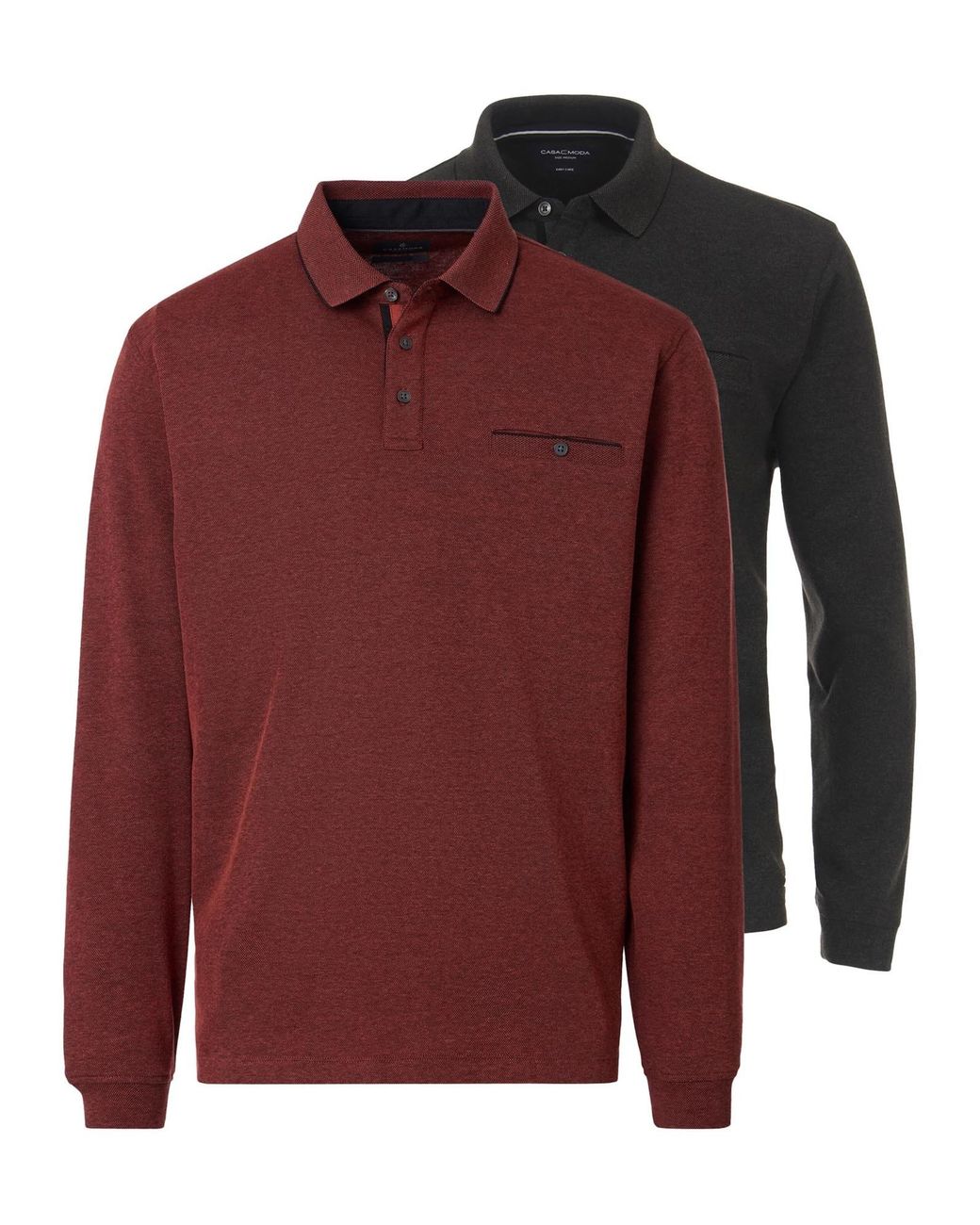 CASA MODA Shirt Basic in Red für Herren