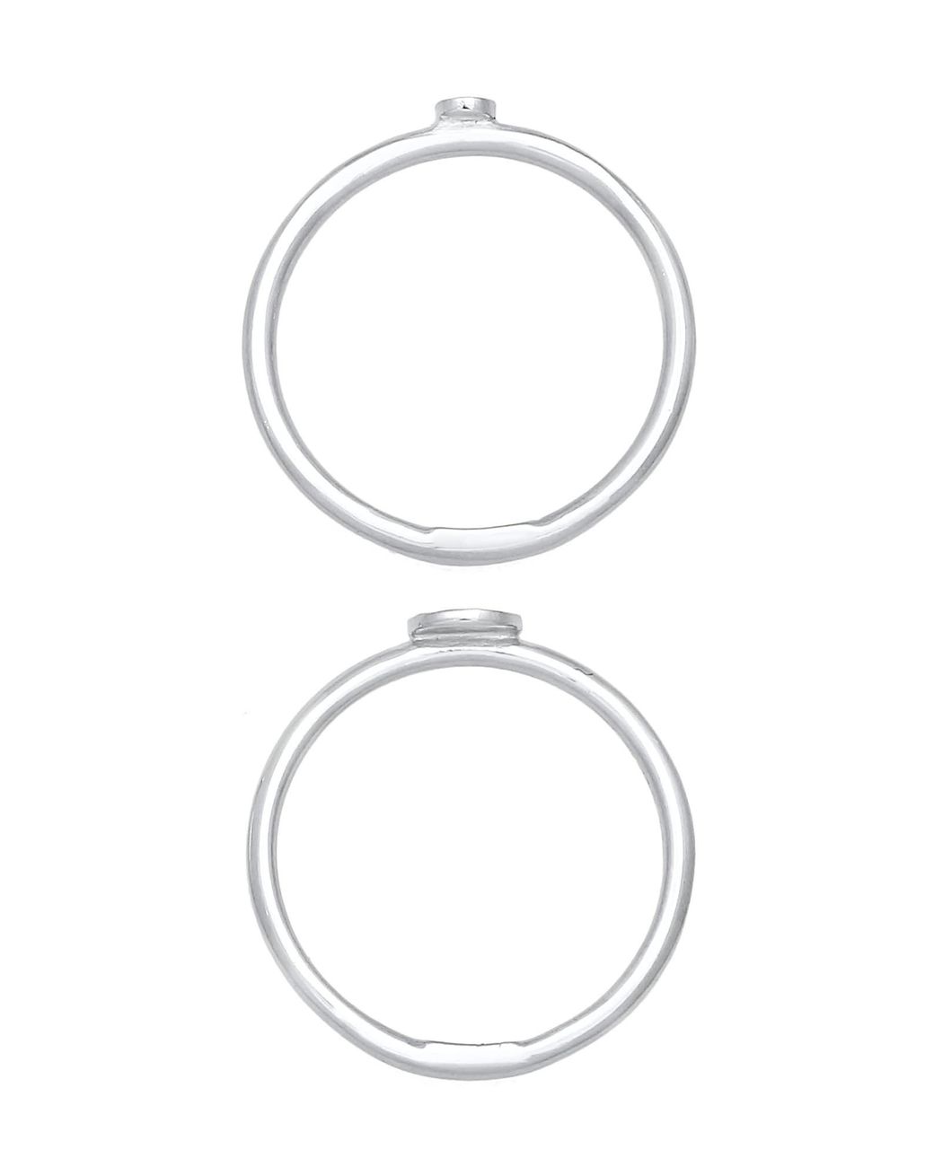 Elli Jewelry White Ring Set