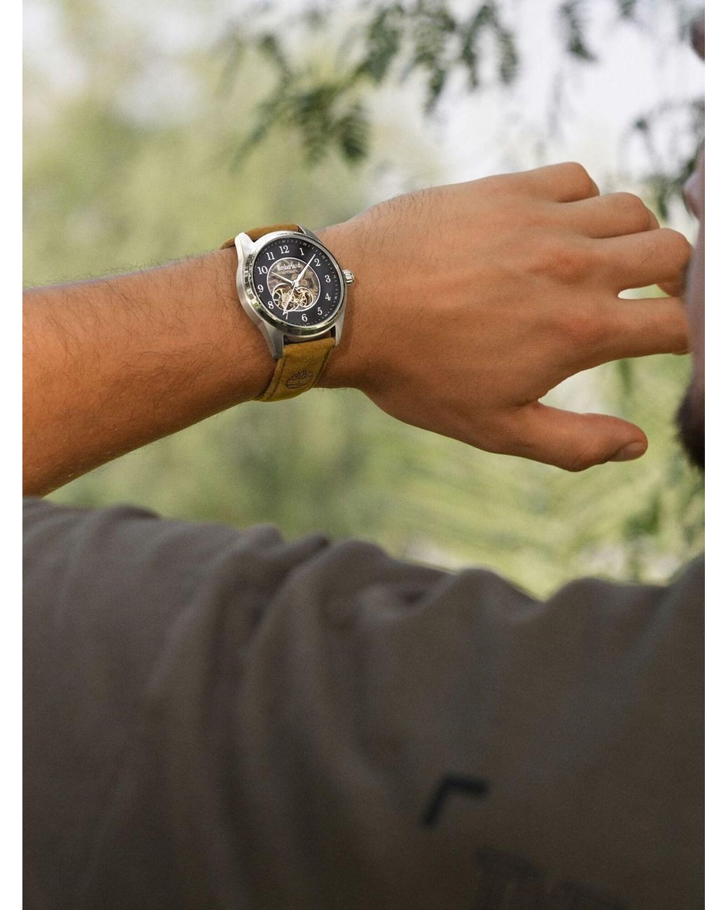 Timberland Analoguhr in Metallic für Herren