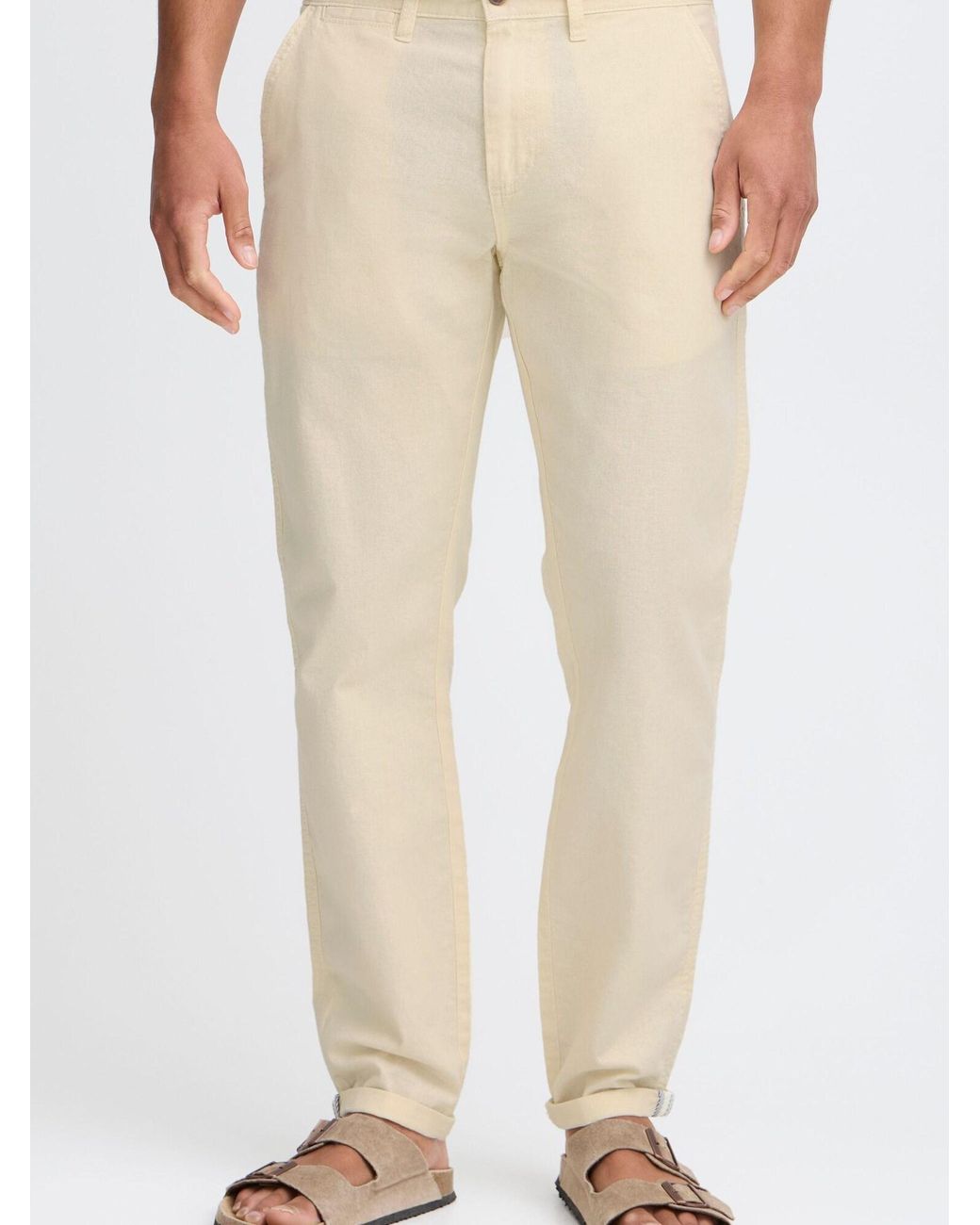 Solid Leinenhose Loran in Natural für Herren