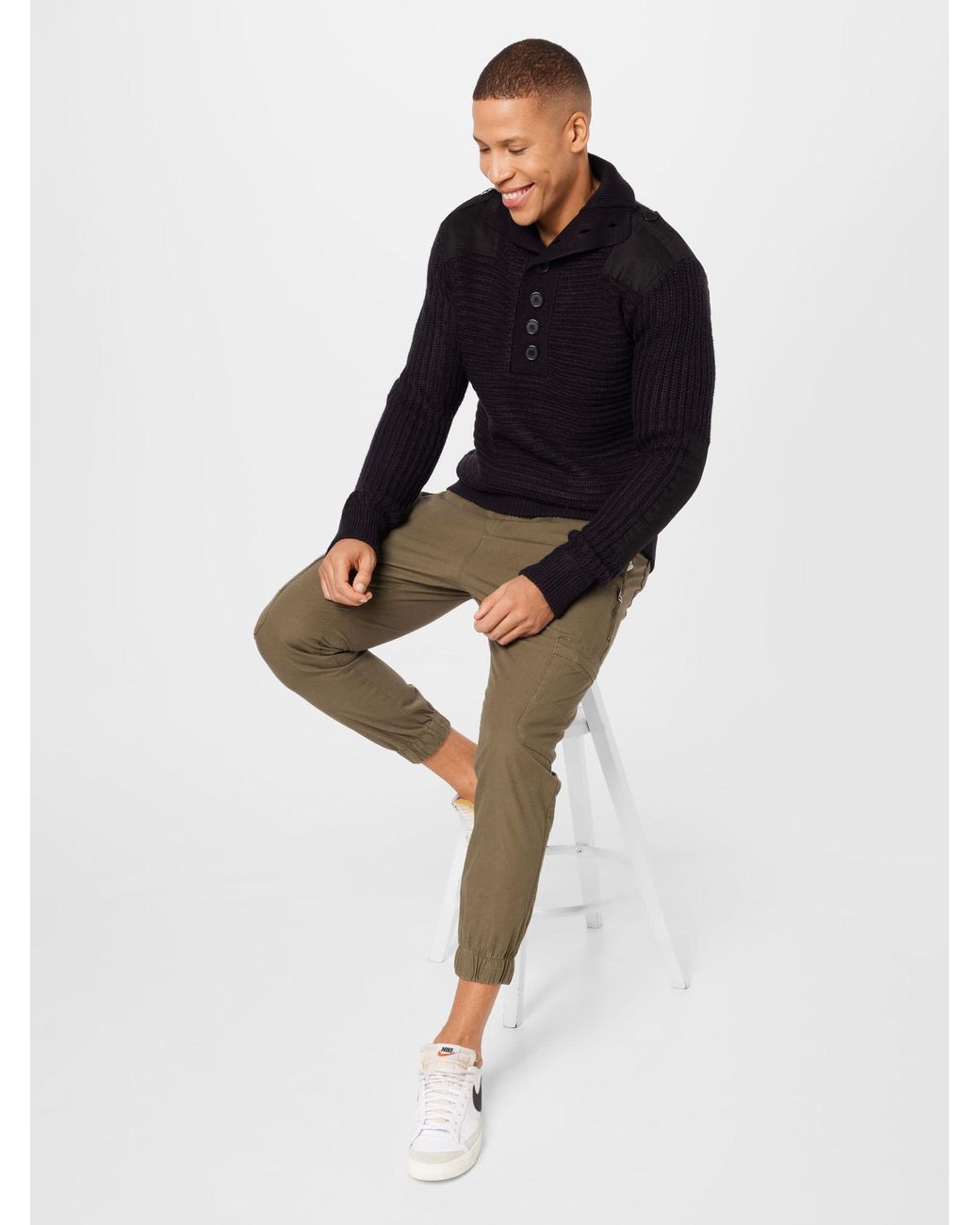 BRANDIT Pullover Alpin in Black für Herren