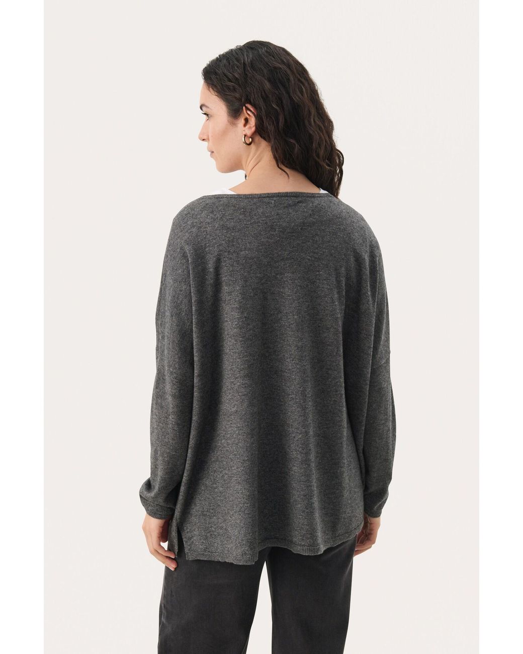 Part Two Gray Pullover Tila