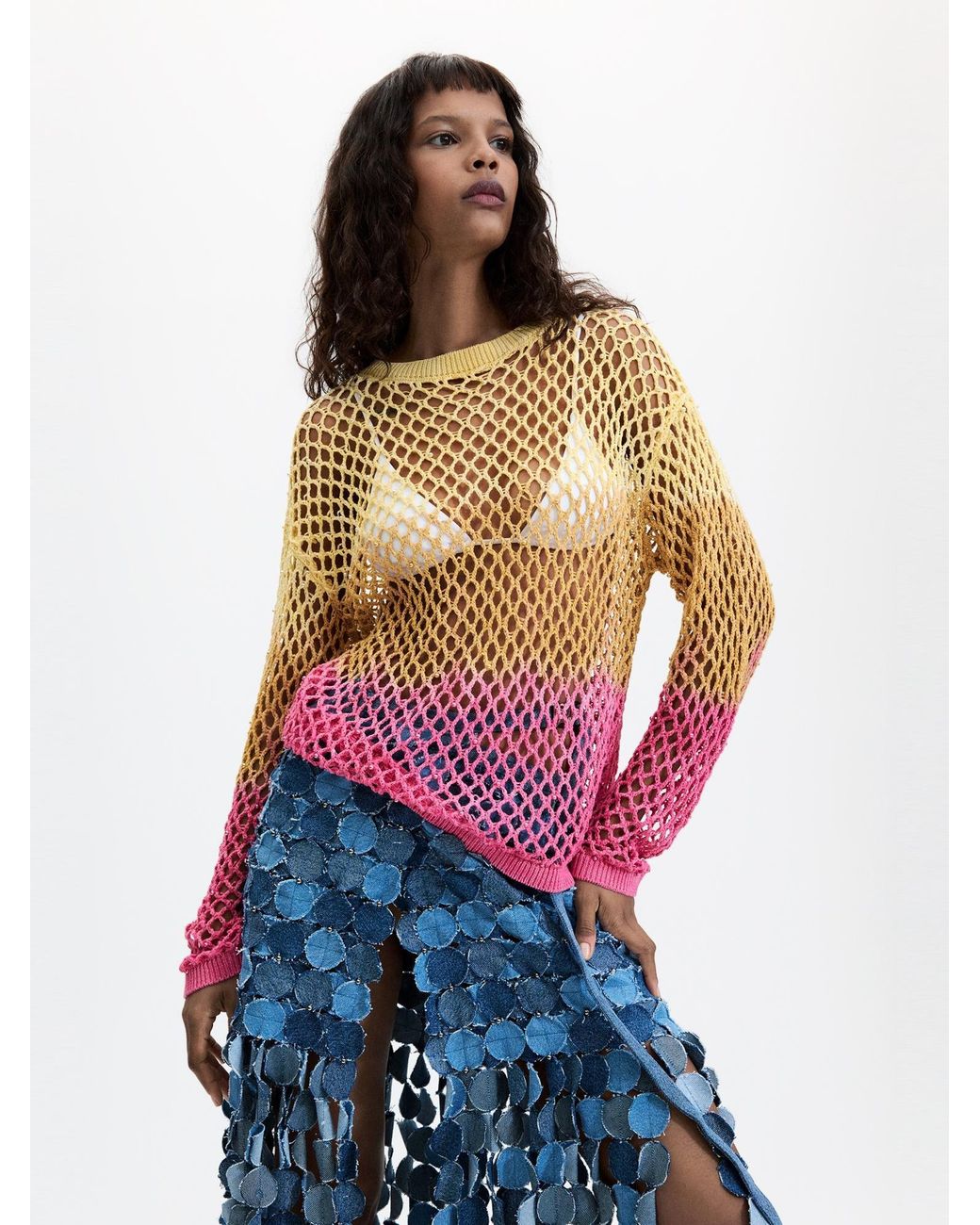 Desigual Pink Pullover