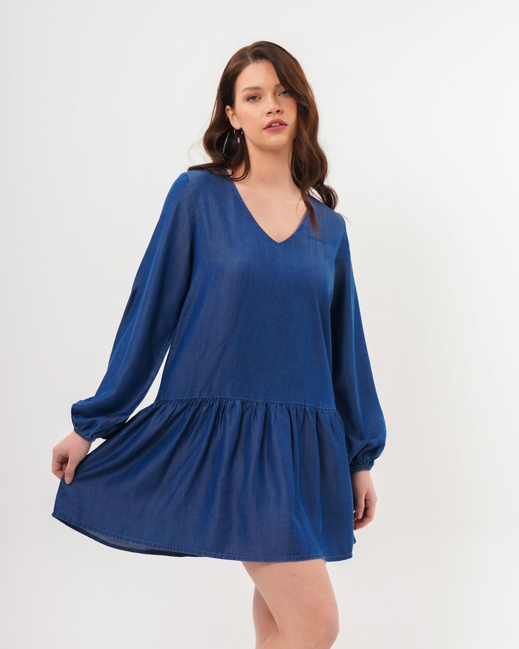 FRESHLIONS Blue Blusenkleid Bonnie