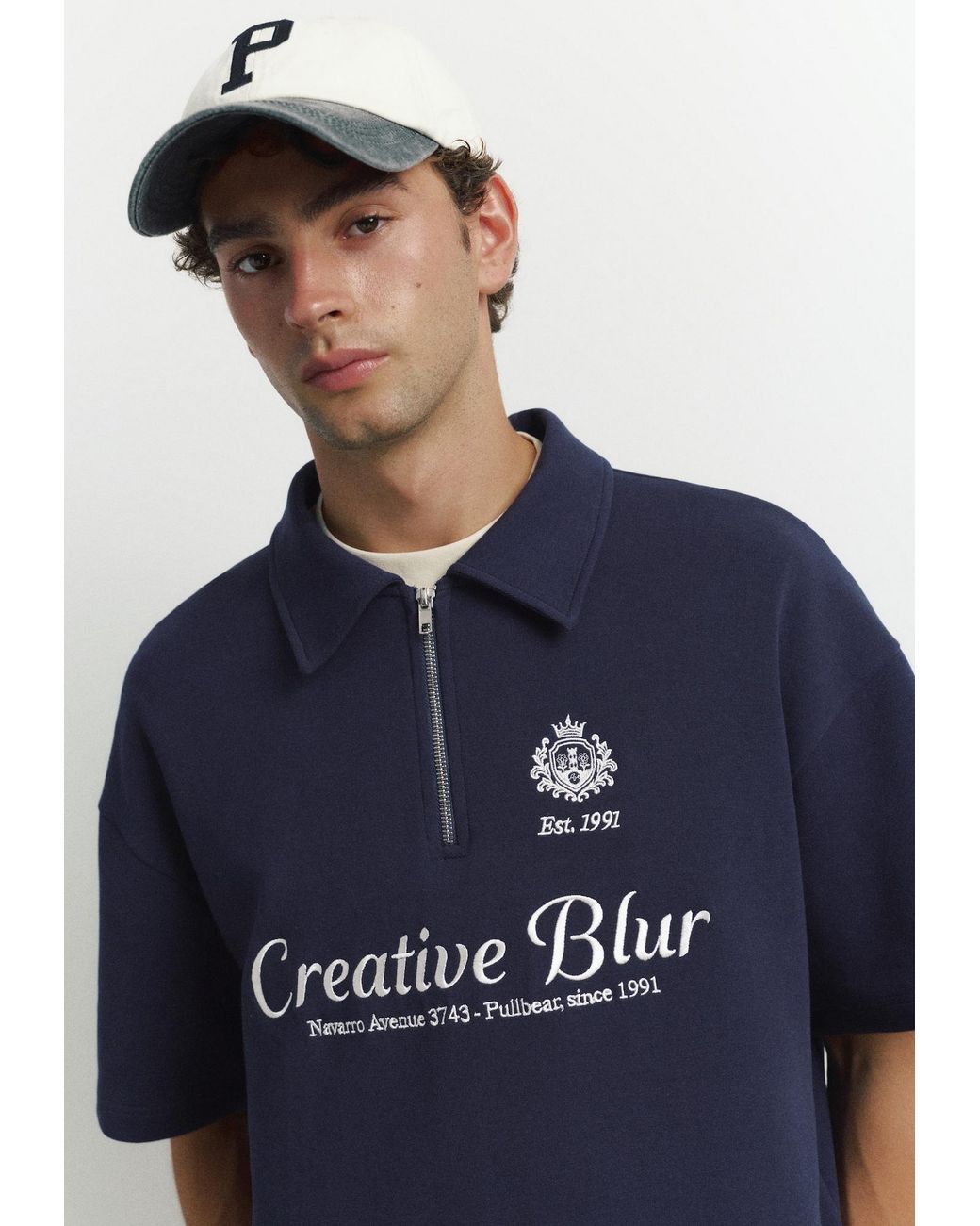 Pull&Bear Poloshirt in Blue für Herren