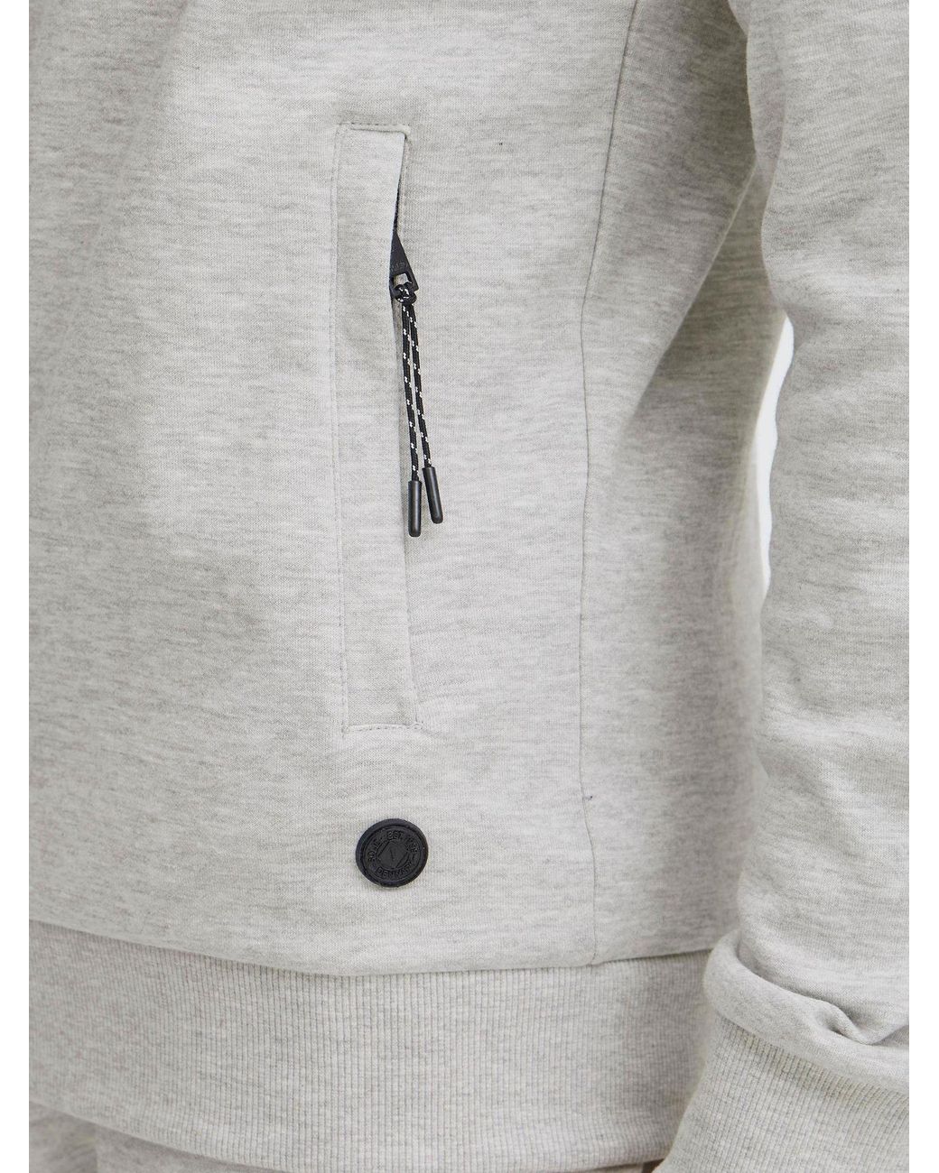 Solid Sweatjacke Gelbert in Gray für Herren