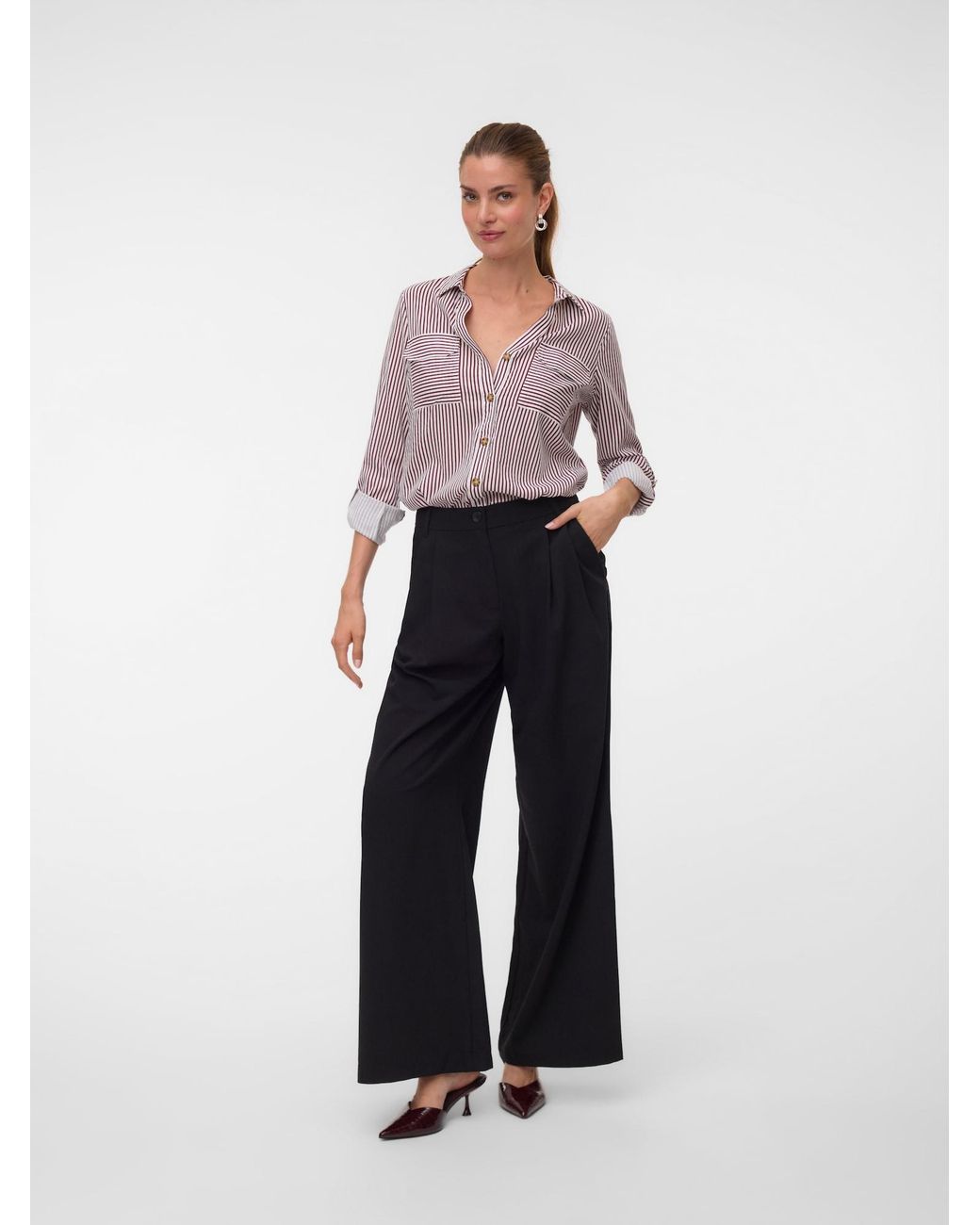Vero Moda Purple Bluse Vmbumpy