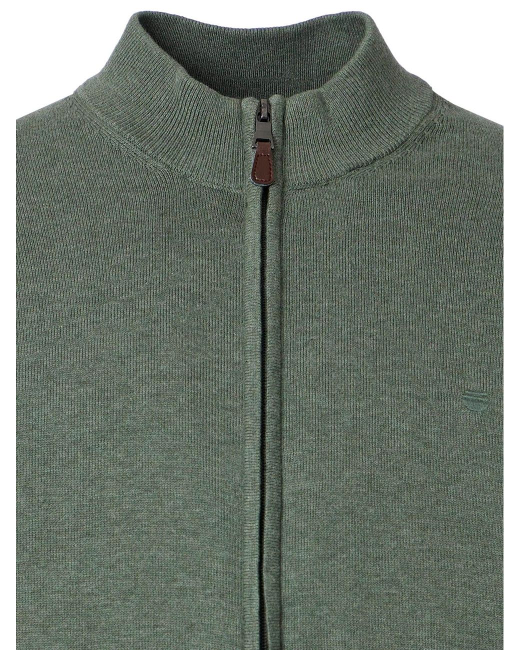 Redmond Strickjacke Basic in Green für Herren