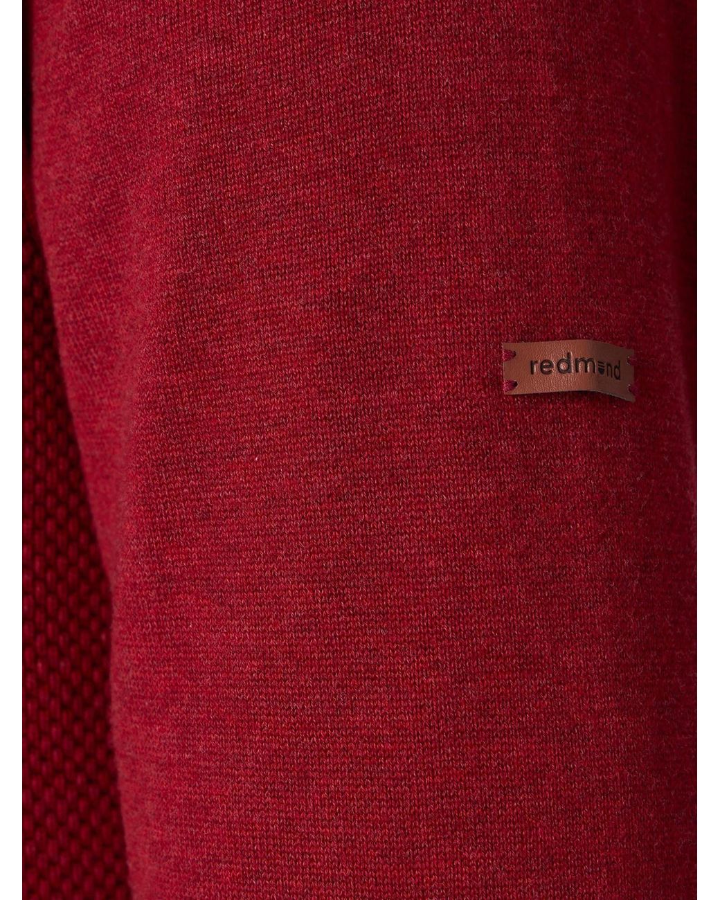 Redmond Pullover Basic in Red für Herren