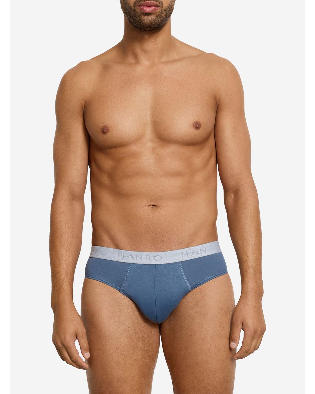 Hanro Slip Essentials in Blue für Herren
