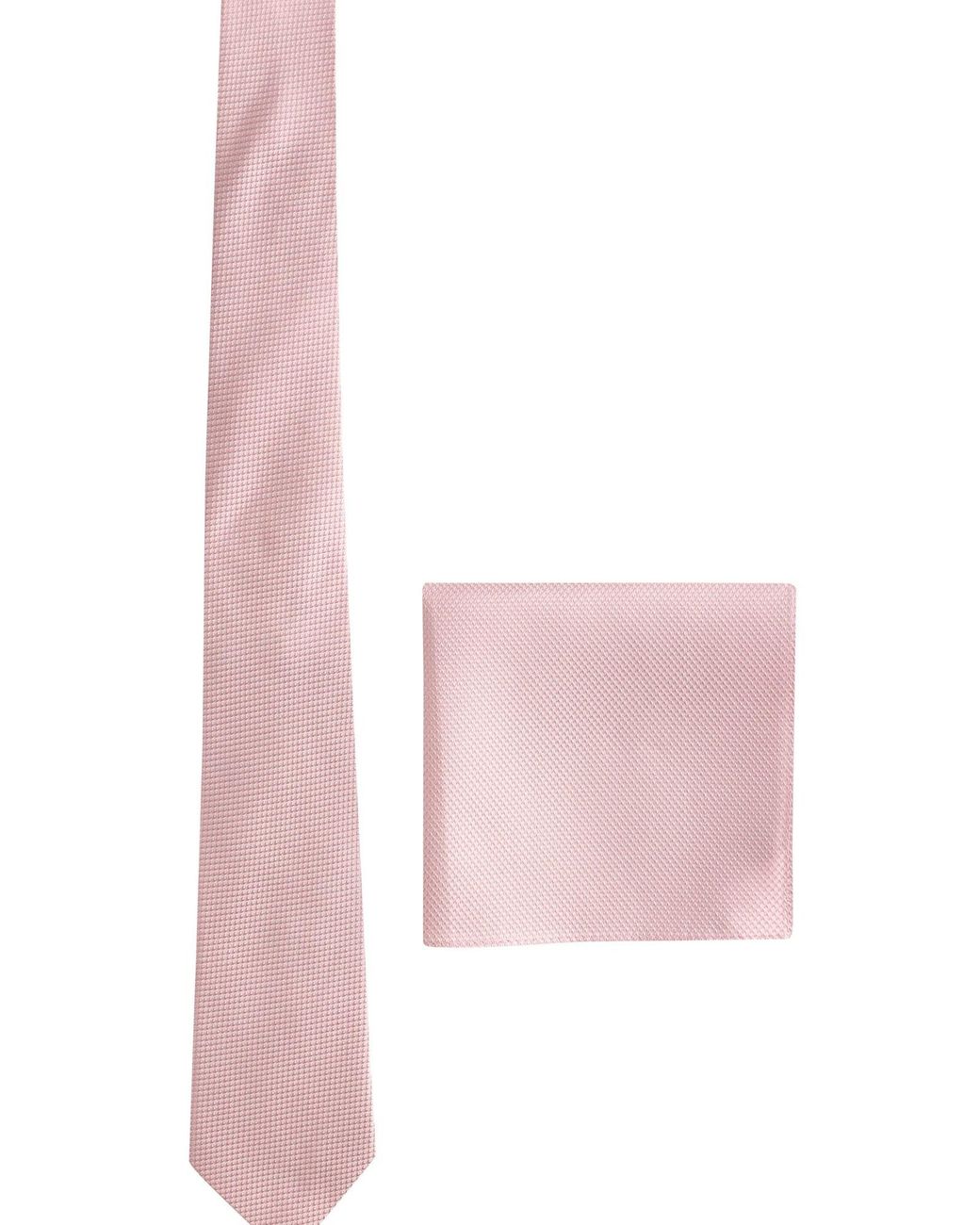 Next Set: Krawatte Und Einstecktuch in Pink für Herren