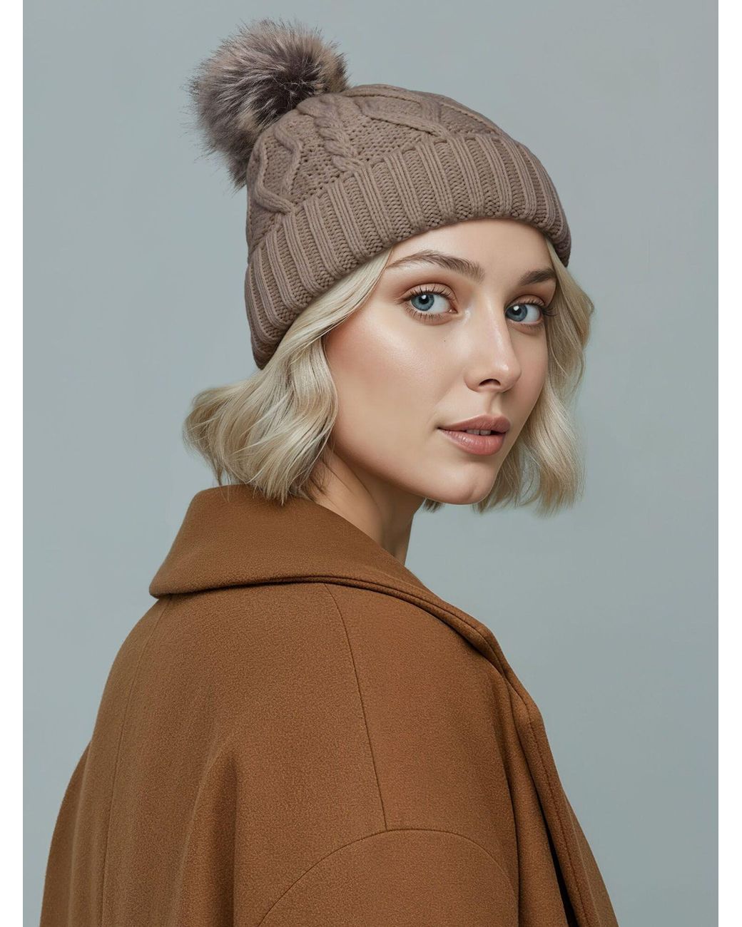Neverless Brown Mütze Julie