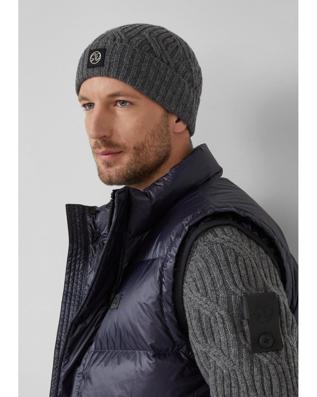 S.oliver Mütze in Gray für Herren