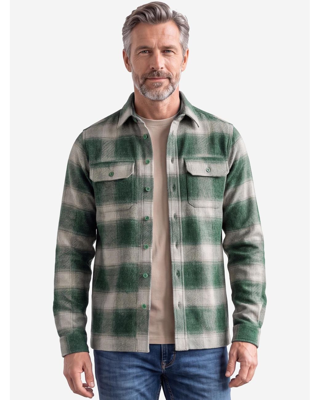 Redmond Hemd Basic in Green für Herren