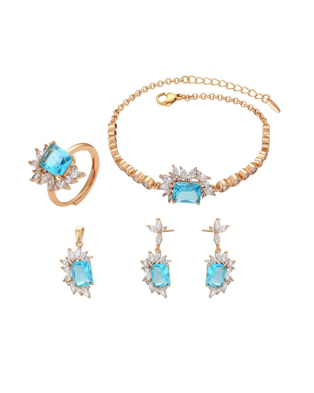 faina White Schmuckset