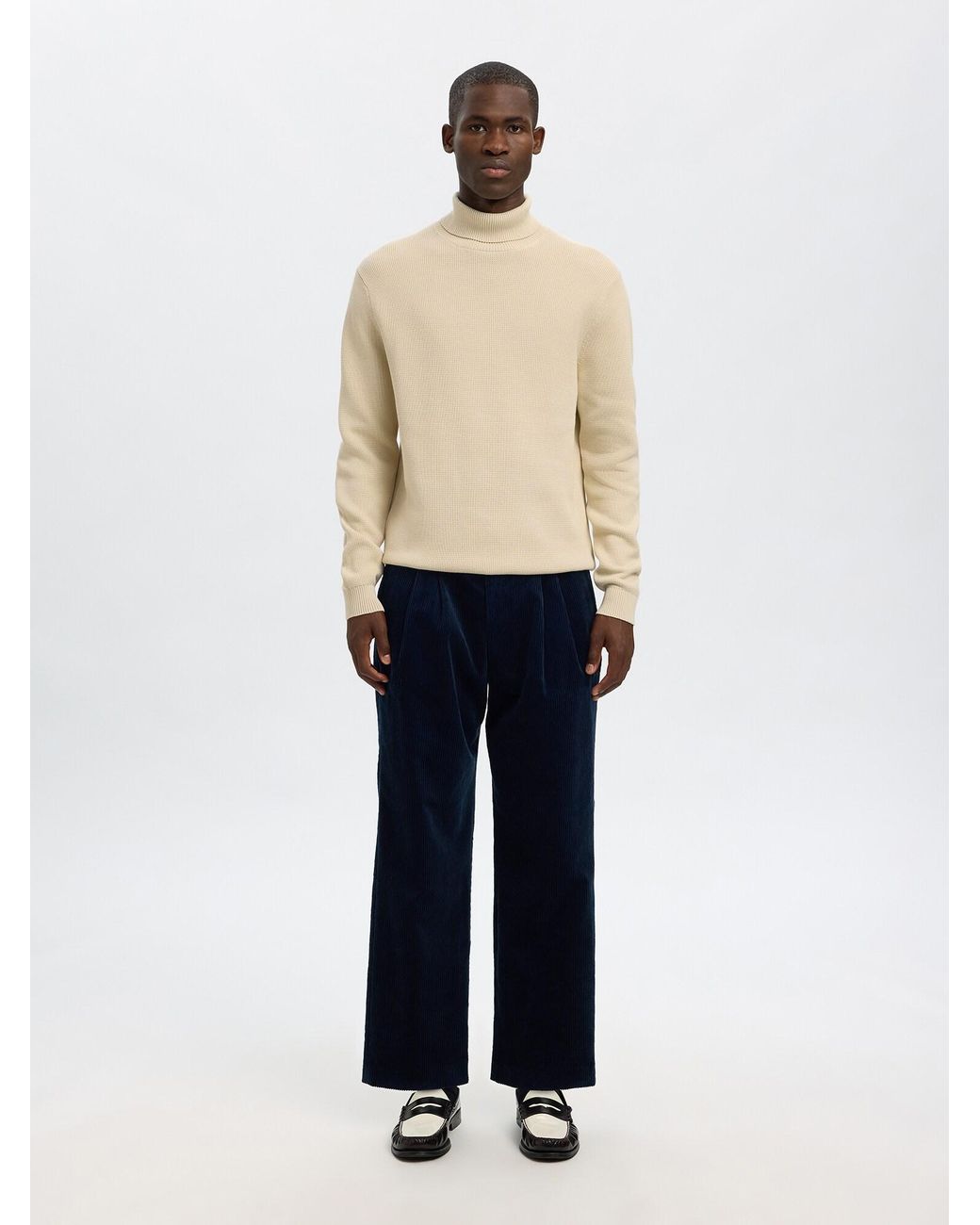 SELECTED Pullover Slhdane in Natural für Herren