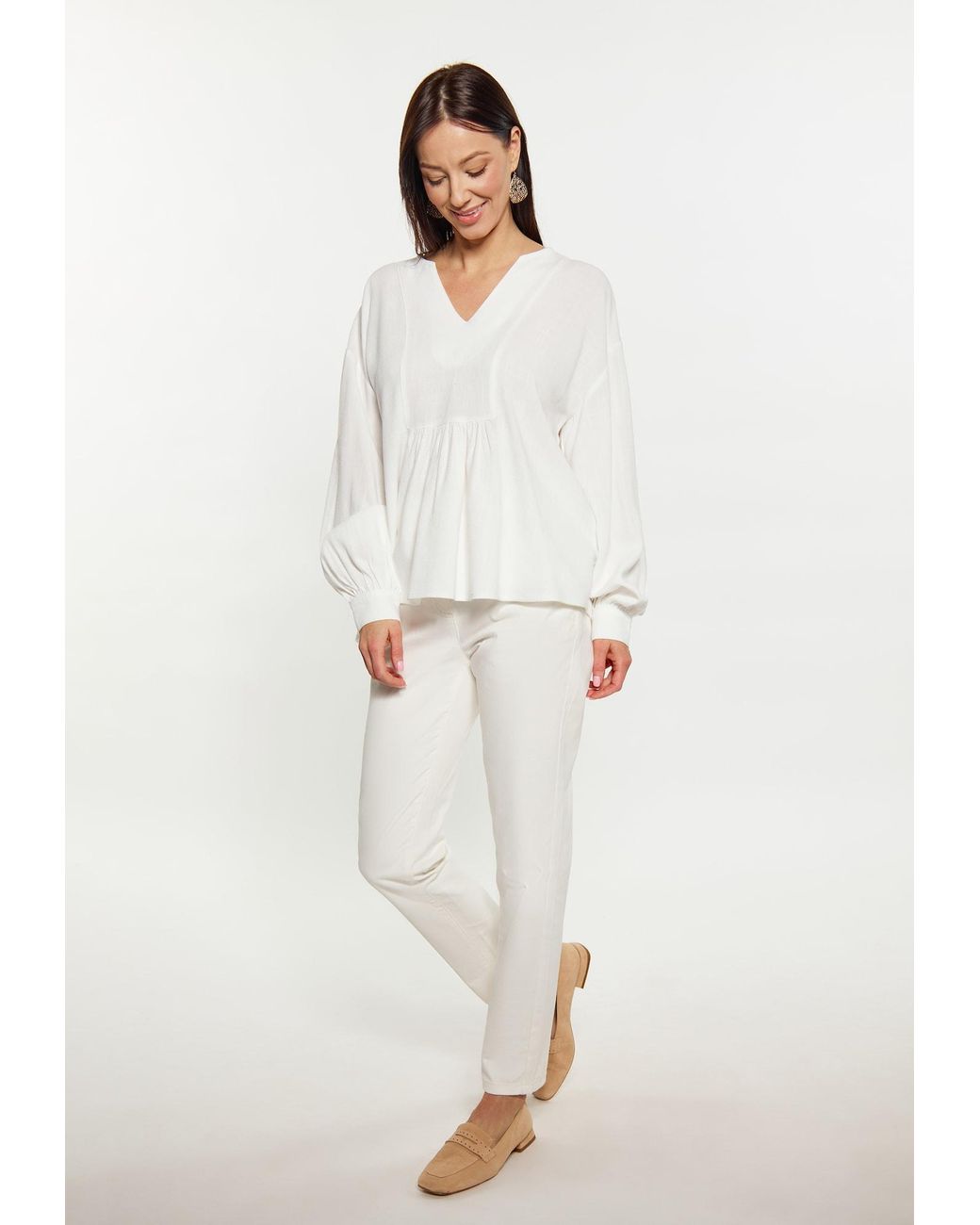 Usha White Bluse