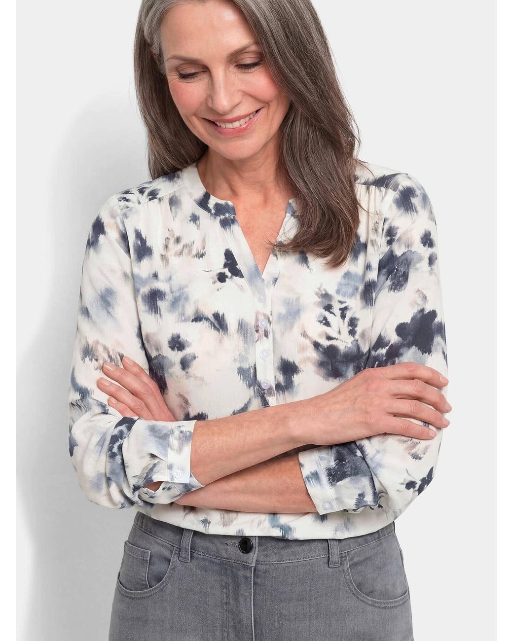 Goldner Gray Bluse