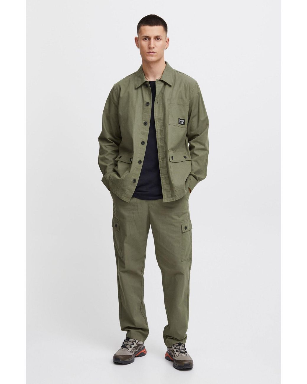 Solid Übergangsjacke Laurie in Green für Herren