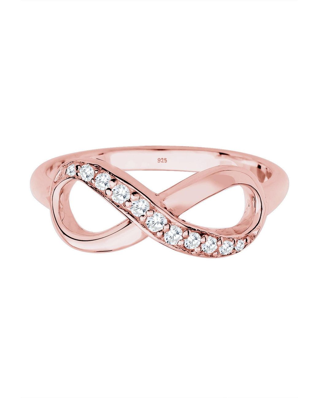 Elli Jewelry Pink Ring Infinity