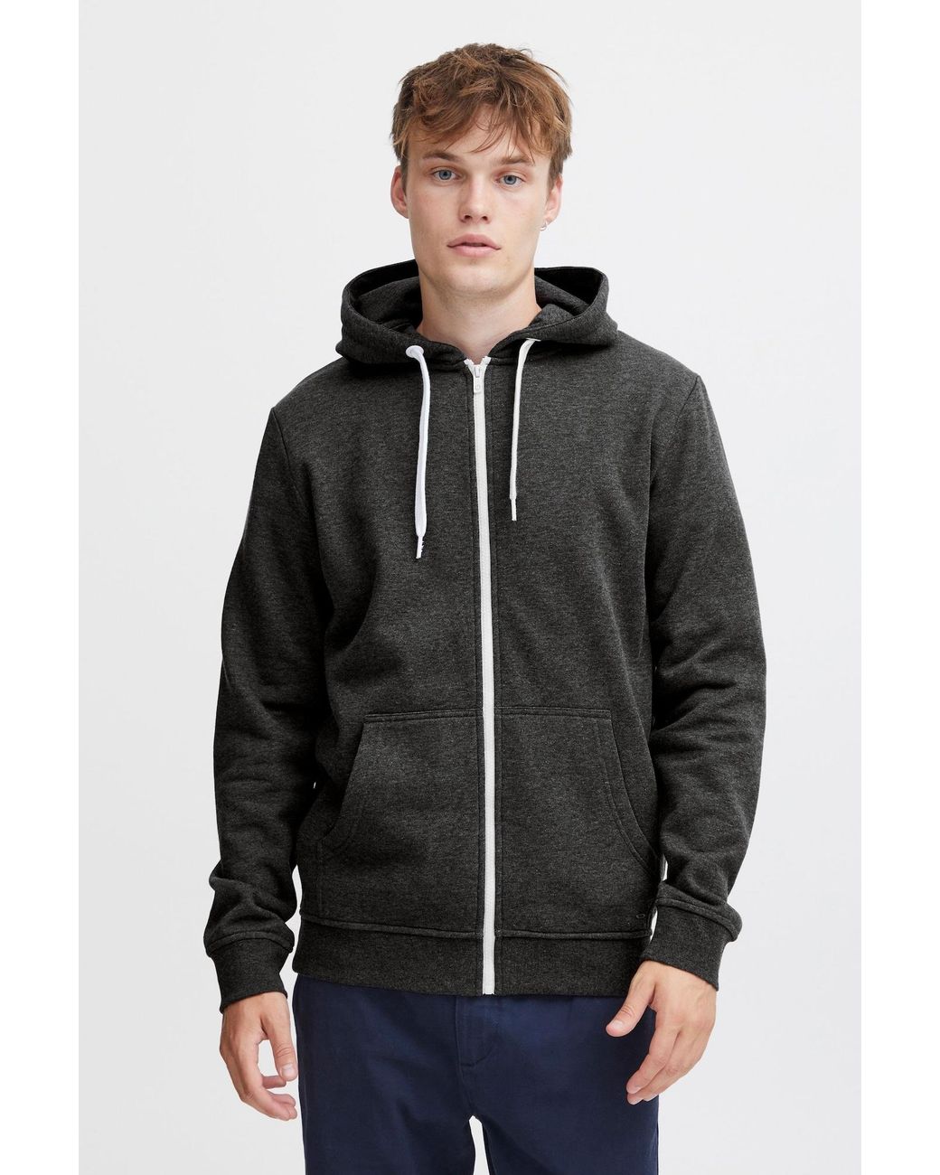 Solid Sweatjacke Olli in Black für Herren