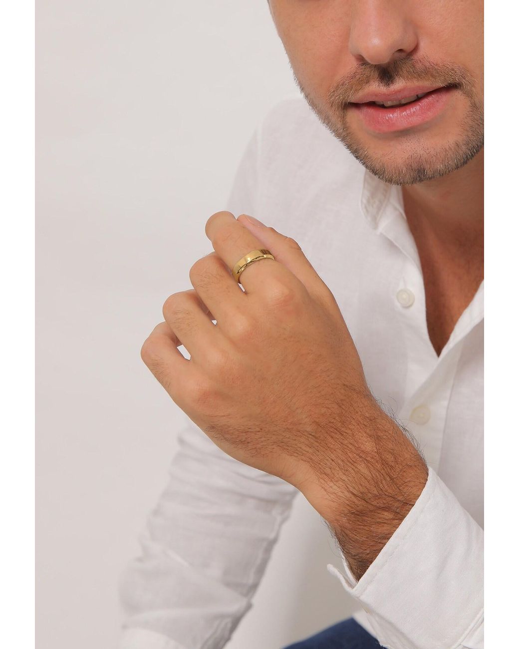 Kuzzoi Ring in Metallic für Herren