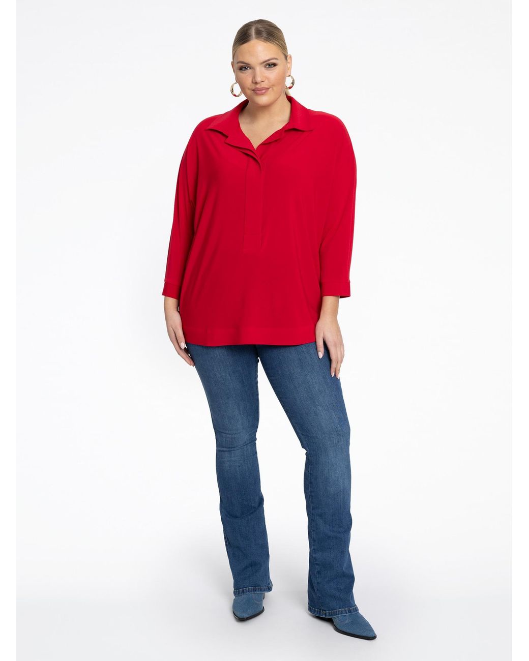 Yoek Red Bluse