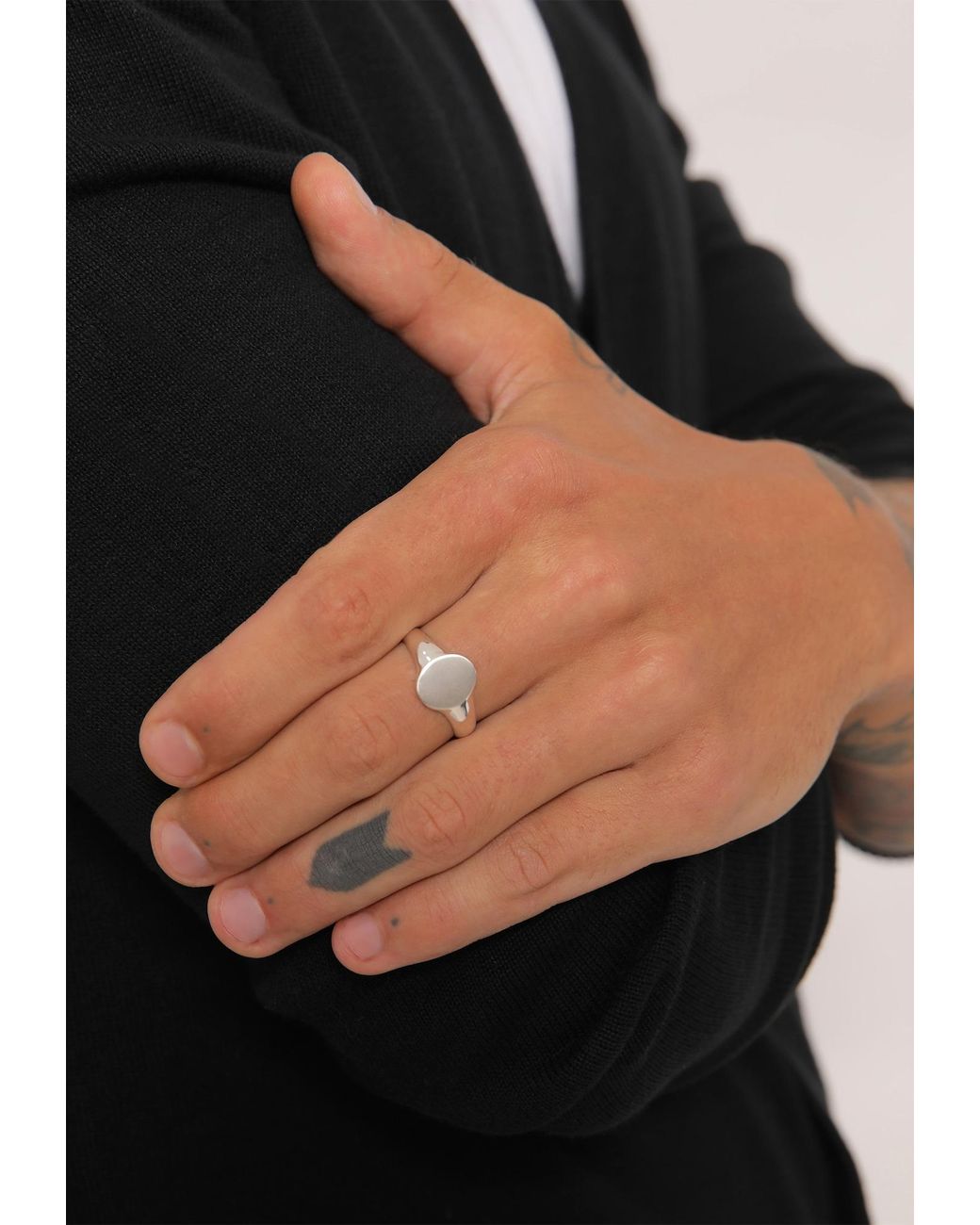 Kuzzoi Ring in Metallic für Herren