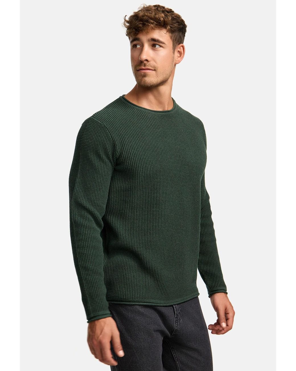 INDICODE Pullover Petri in Green für Herren