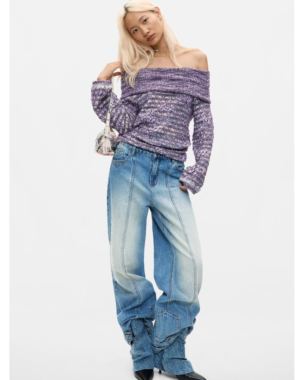Desigual Purple Pullover