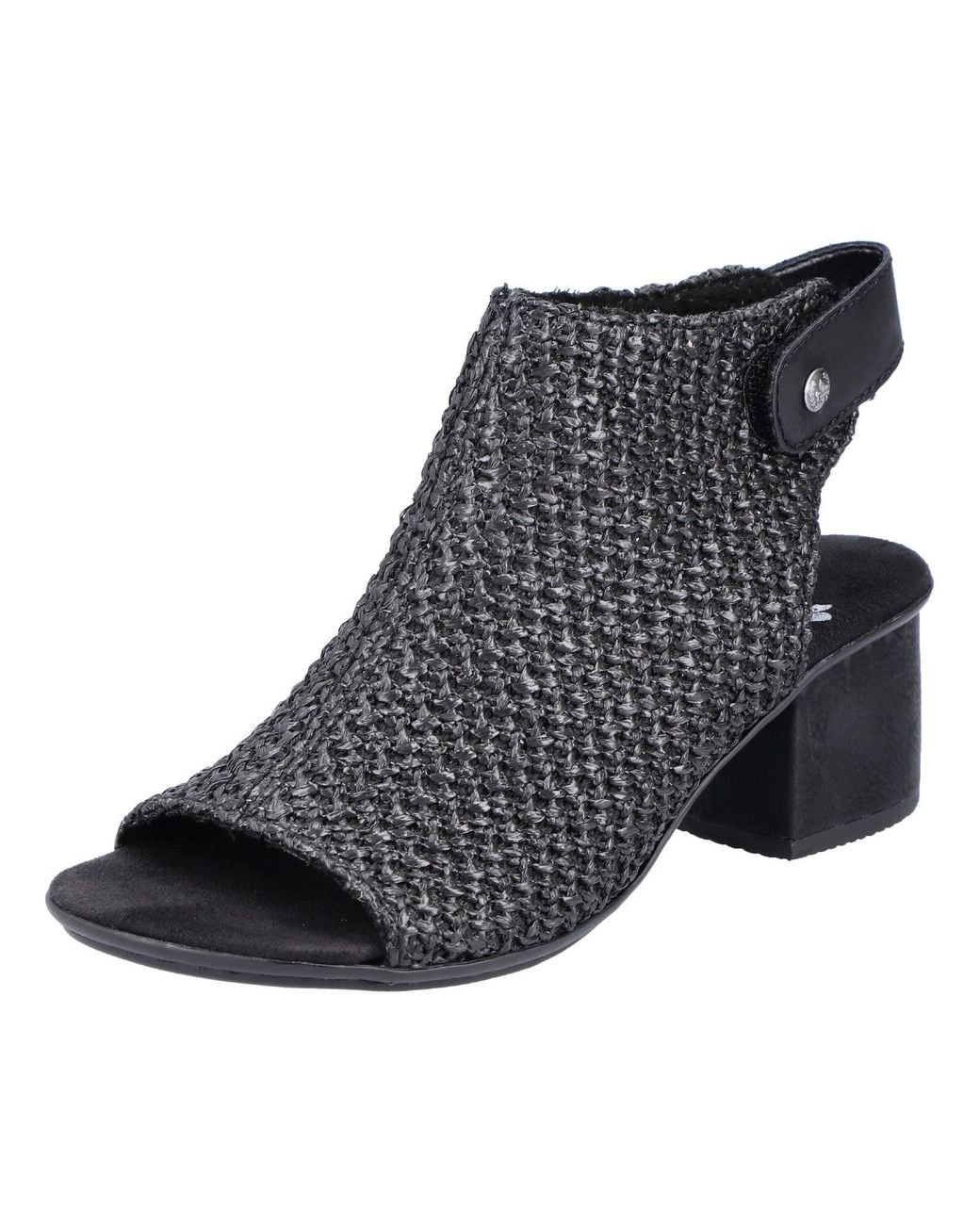 Rieker Black Sandale
