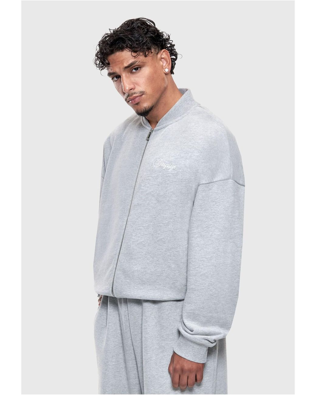 Dropsize Sweatjacke in White für Herren