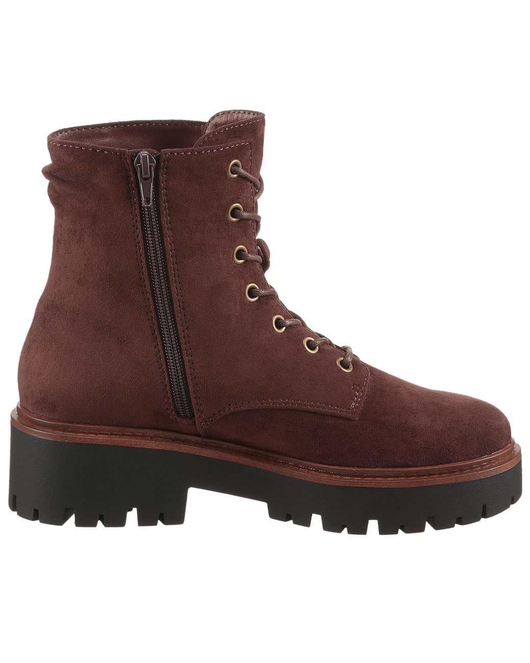 Aniston Brown Schnürstiefelette