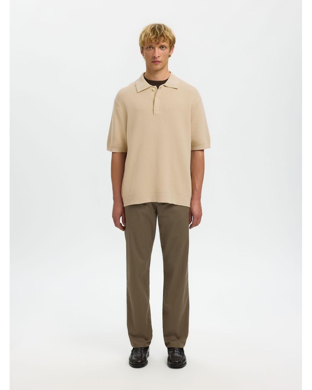 SELECTED Pullover in Natural für Herren