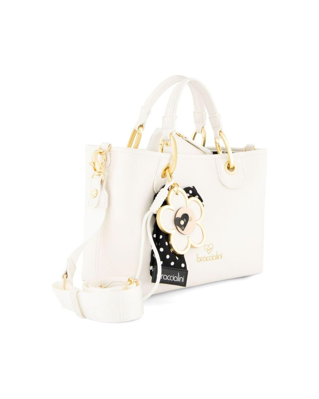 Braccialini White Handtasche Beth
