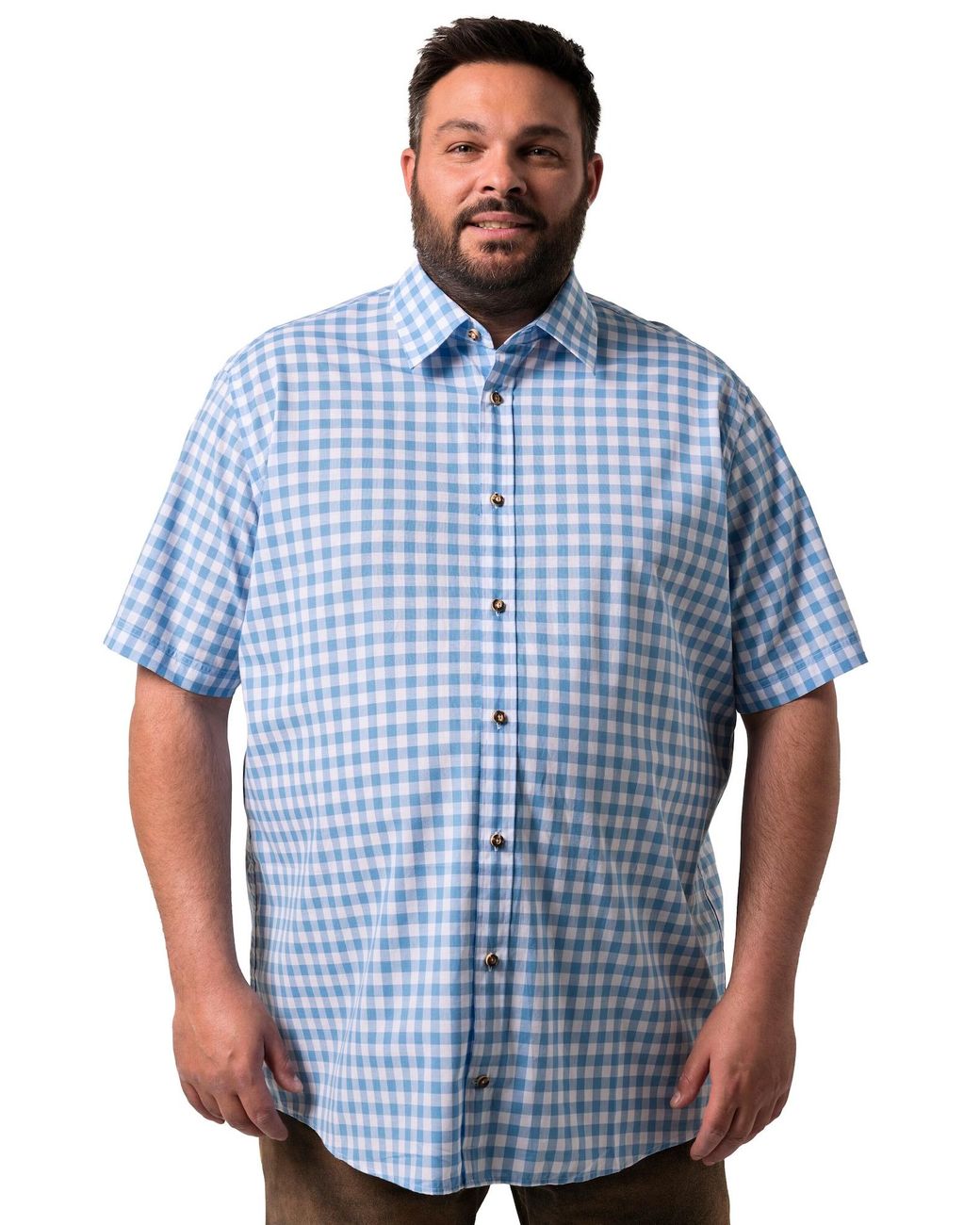 Men Plus Hemd in Blue für Herren