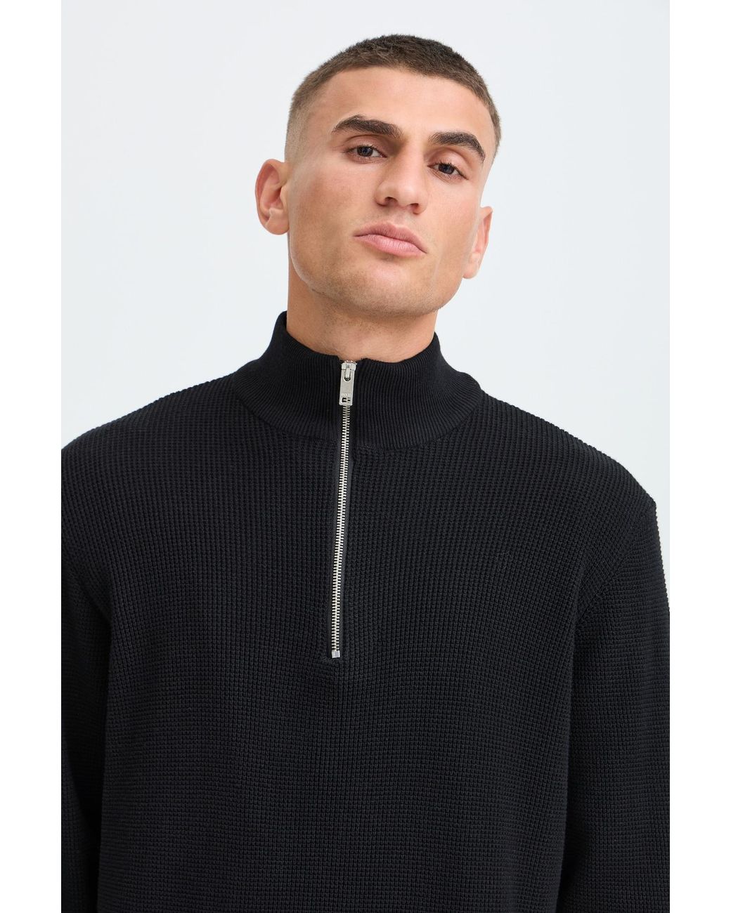 Solid Pullover Sdvian in Blue für Herren