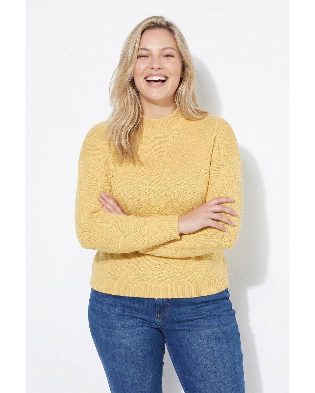 Ulla Popken Yellow Pullover