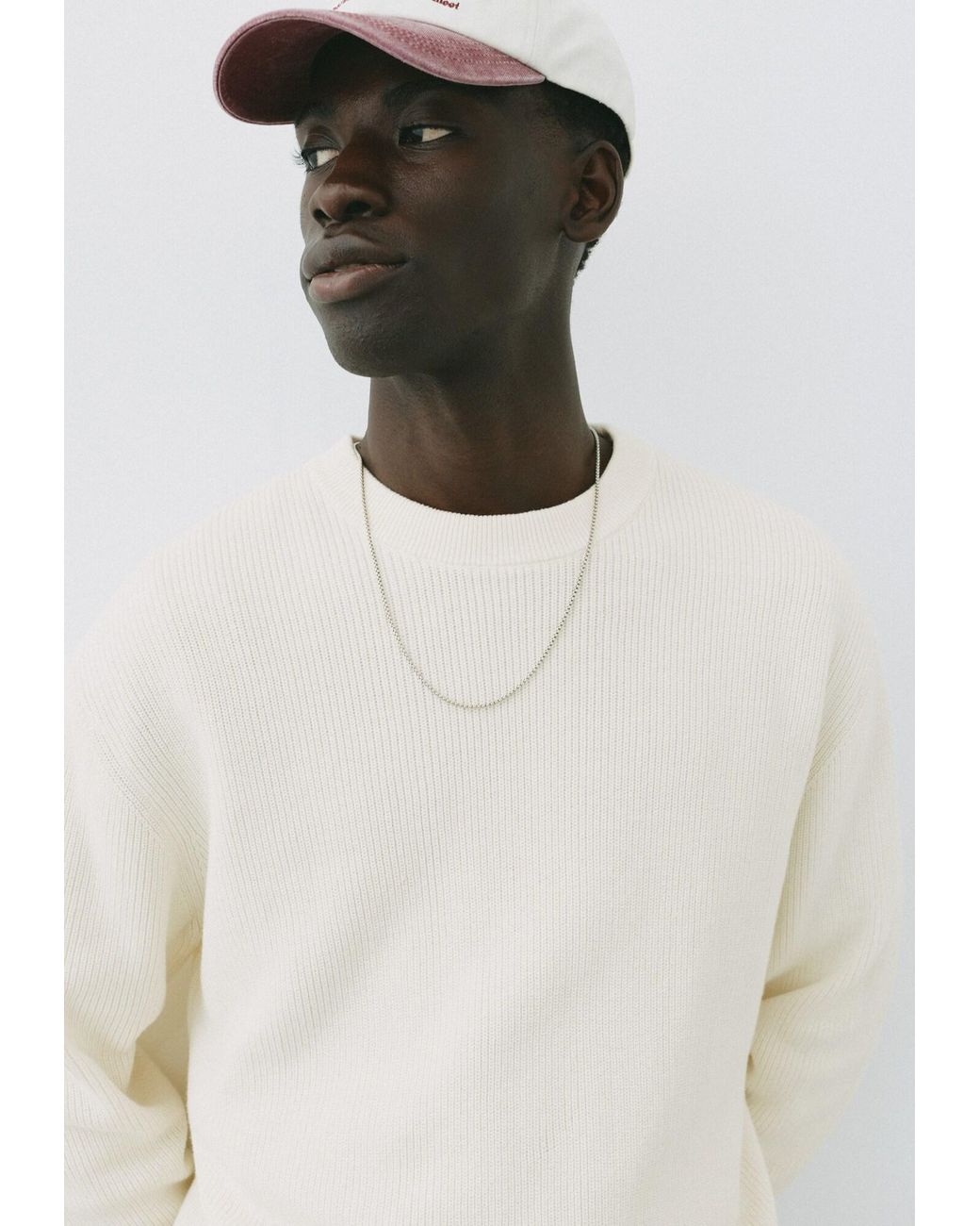 Pull&Bear Pullover in White für Herren