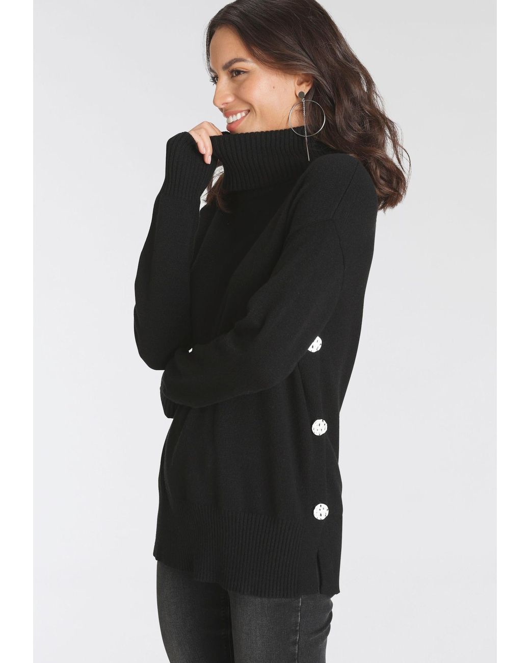 Laura Scott Black Pullover