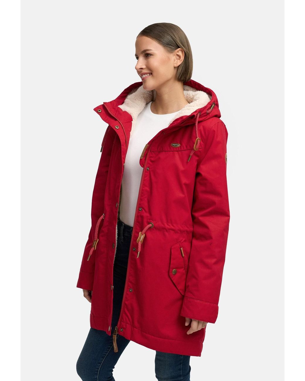 Ragwear Red Parka Ym-Canny