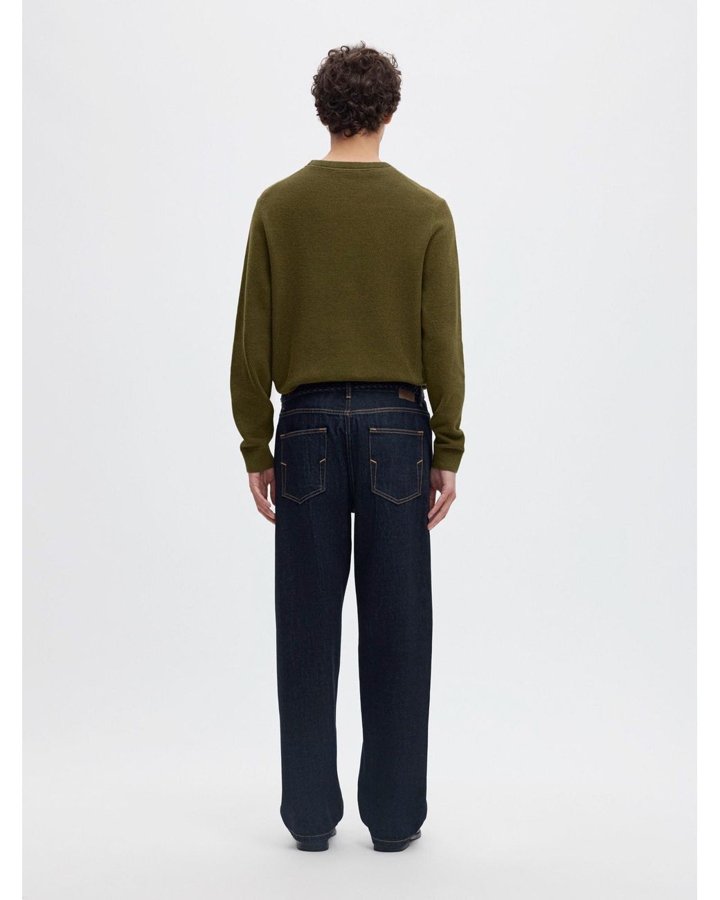 SELECTED Pullover Slhross in Green für Herren