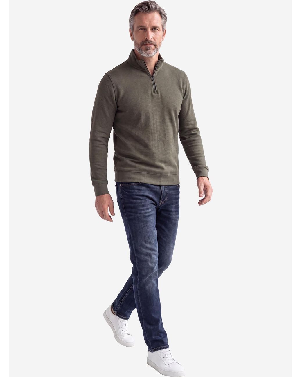 Redmond Pullover Basic in Green für Herren